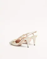 Valentino Bowow Slingback Pumps In Kidskin 85Mm - Image 4